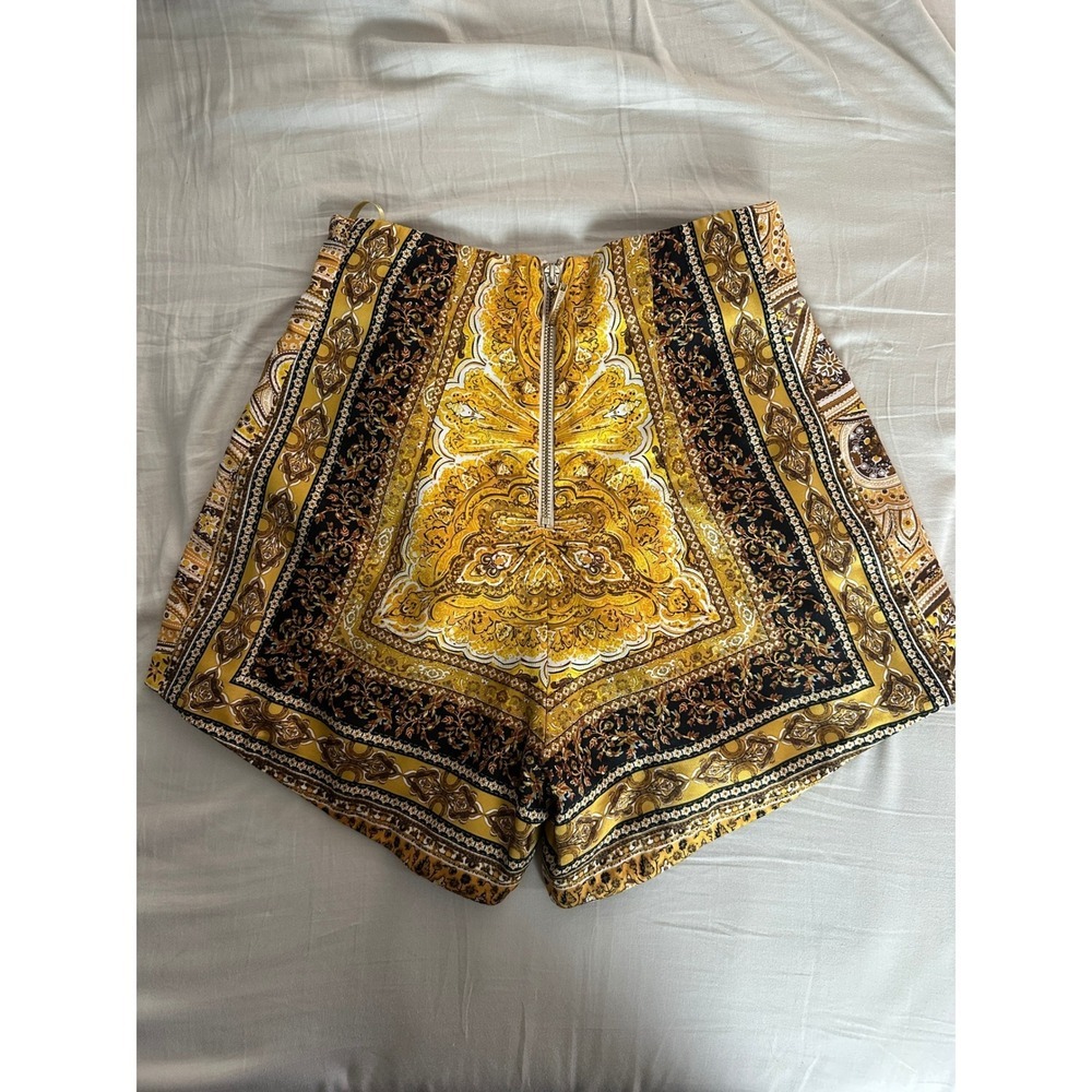 Bronx and Banco Bedouin Shorts Women Size 2 XS Yellow High Waist Runway - Picture 7 of 8